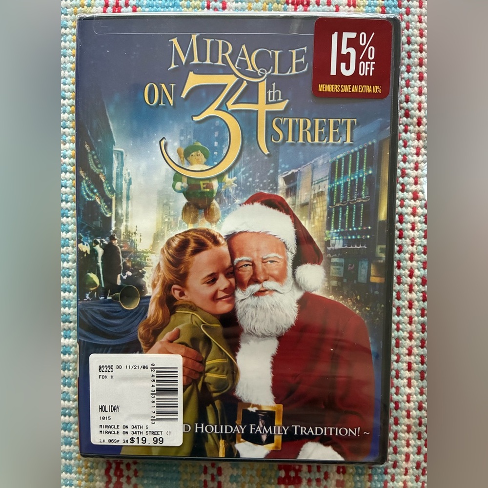 DVD Miracle on 34th Street (NEW SEALED, 1947/2006) 2 Disc Special Ed BRAND NEW